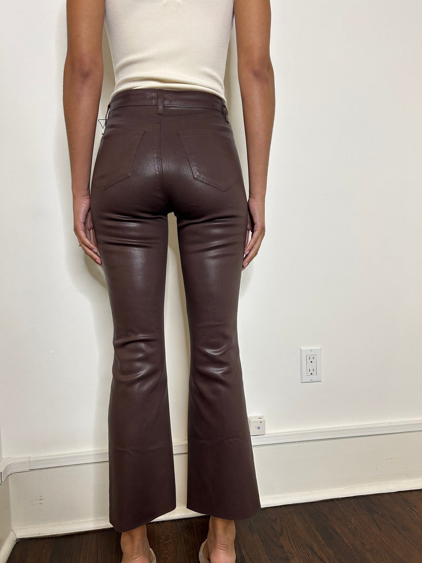 Kendra Coated Jeans-Denim-Uniquities