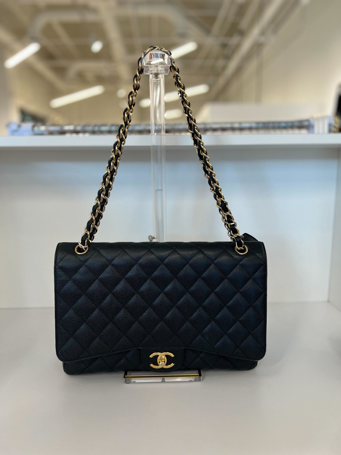 Chanel Quilted Caviar Maxi Classic-Accessories-Uniquities
