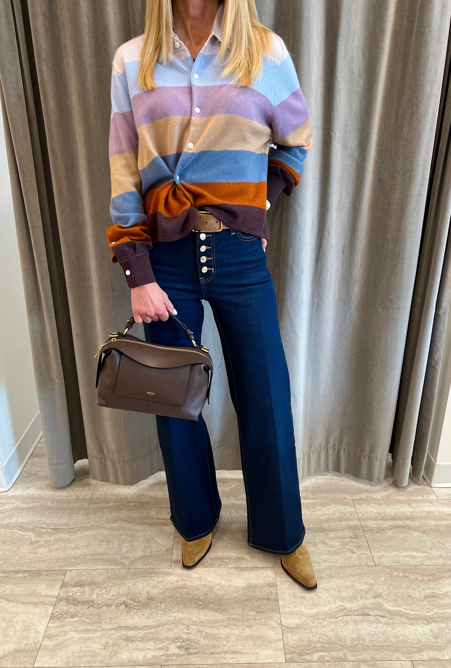 Rugby Cardigan Sweater-Sweaters-Uniquities