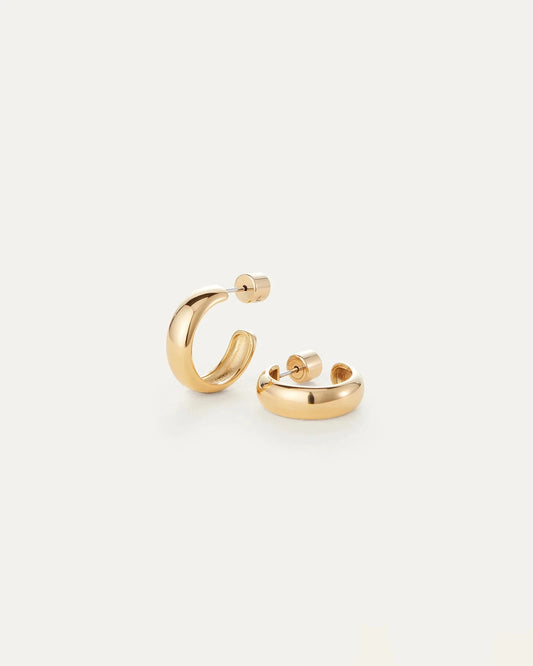 Staple Hoops Small-Jewelry-Uniquities