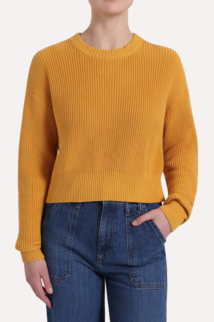 Cotton Shaker Long Sleeve Crew-Sweaters-Uniquities