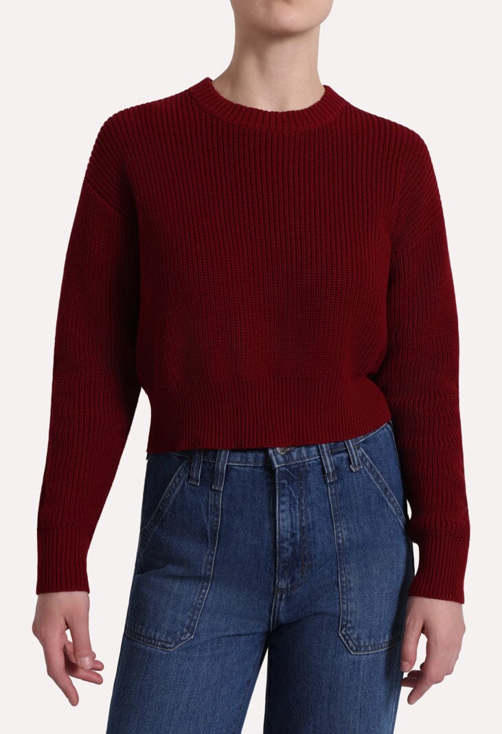 Cotton Shaker Long Sleeve Crew-Sweaters-Uniquities