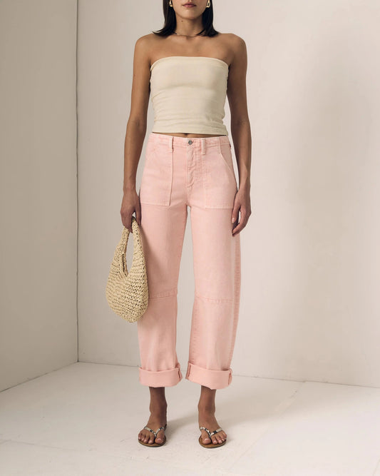 Utility Soft Barrel Jeans-Denim-Uniquities