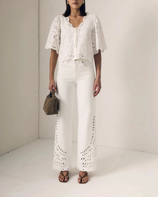 Column Eyelet Jean-Denim-Uniquities