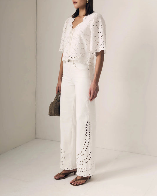 Column Eyelet Jean-Denim-Uniquities