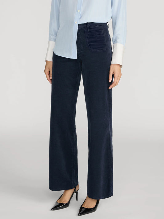 Le Slim Palazzo Modern Pocket Corduroy