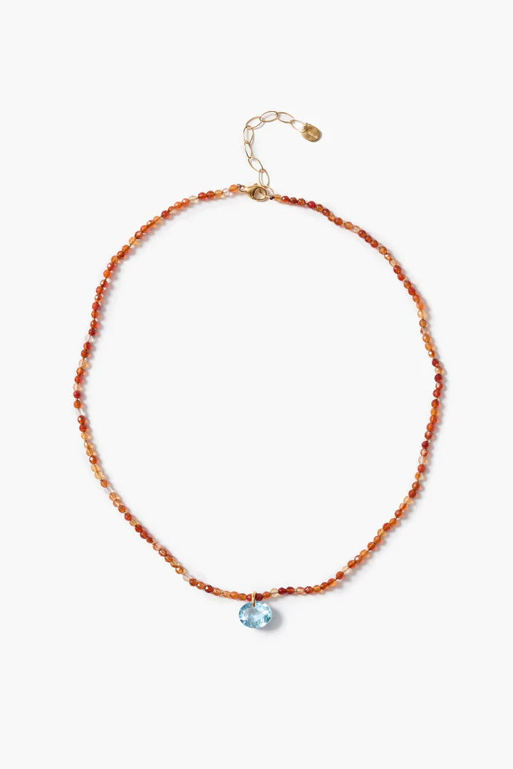 Camille Necklace Carnelian-Jewelry-Uniquities
