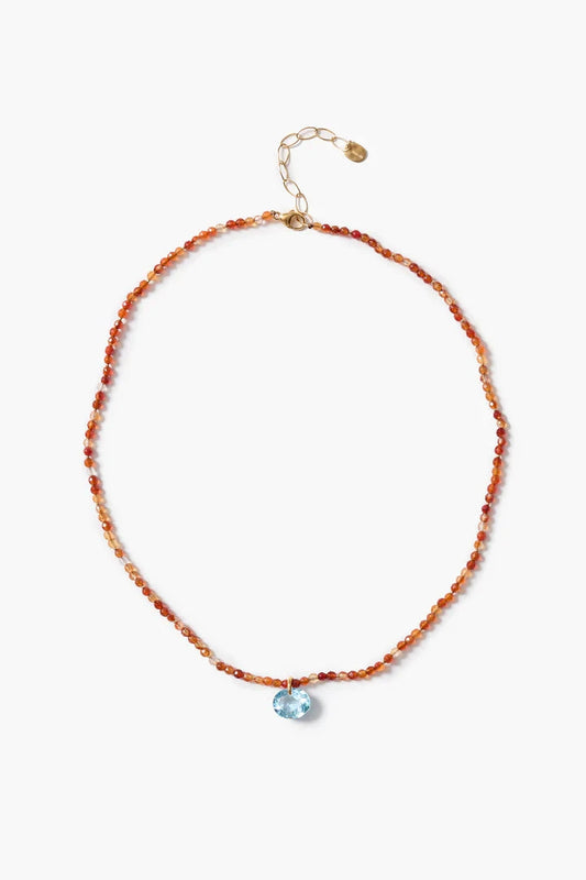 Camille Necklace Carnelian-Jewelry-Uniquities