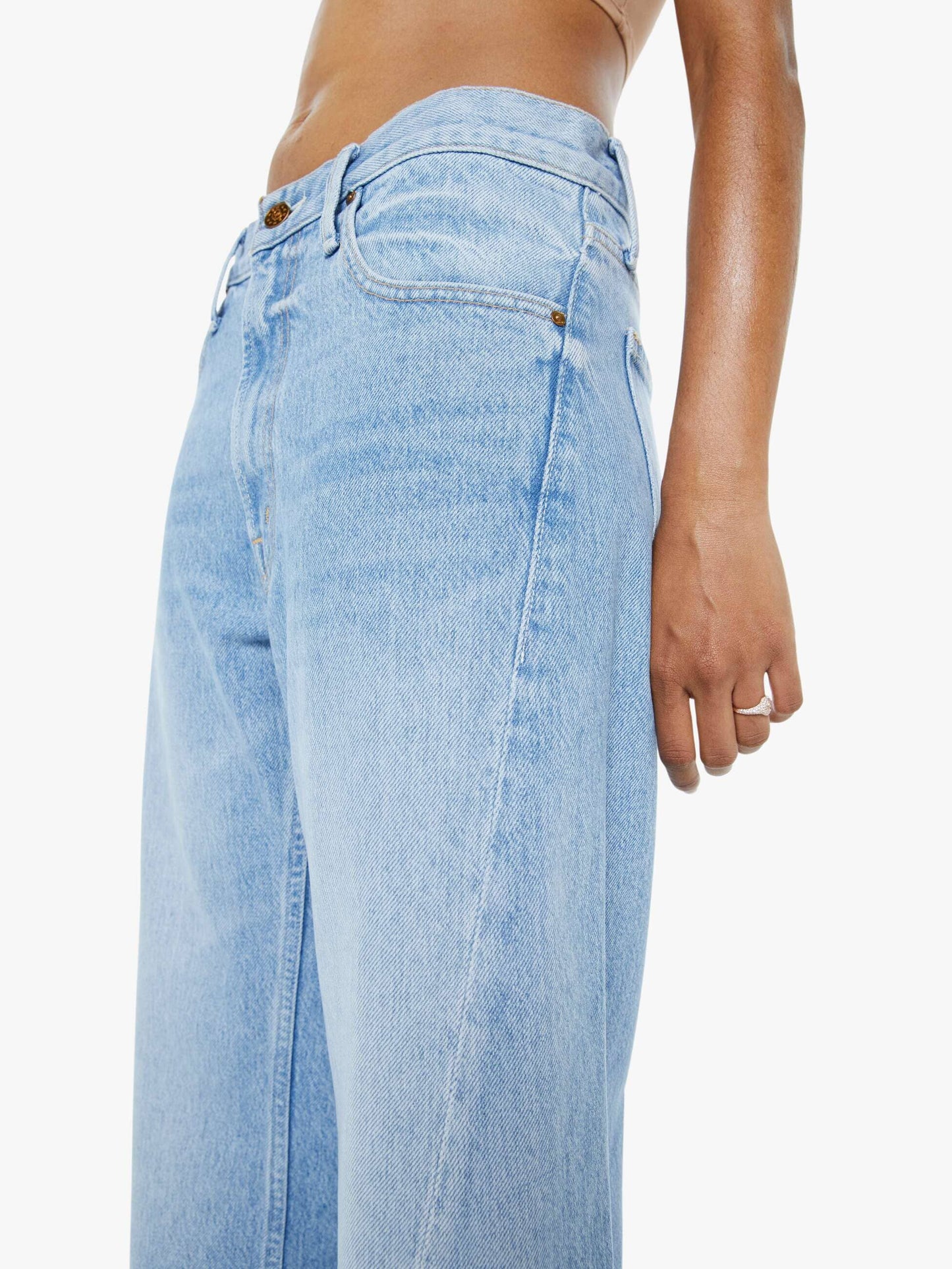 PETITES The Lil' Lemon Twist Sneak Jeans-Denim-Uniquities