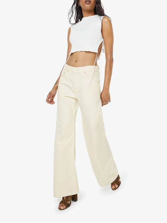 PETITES The Lil' Lemon Twist Sneak Jeans-Denim-Uniquities