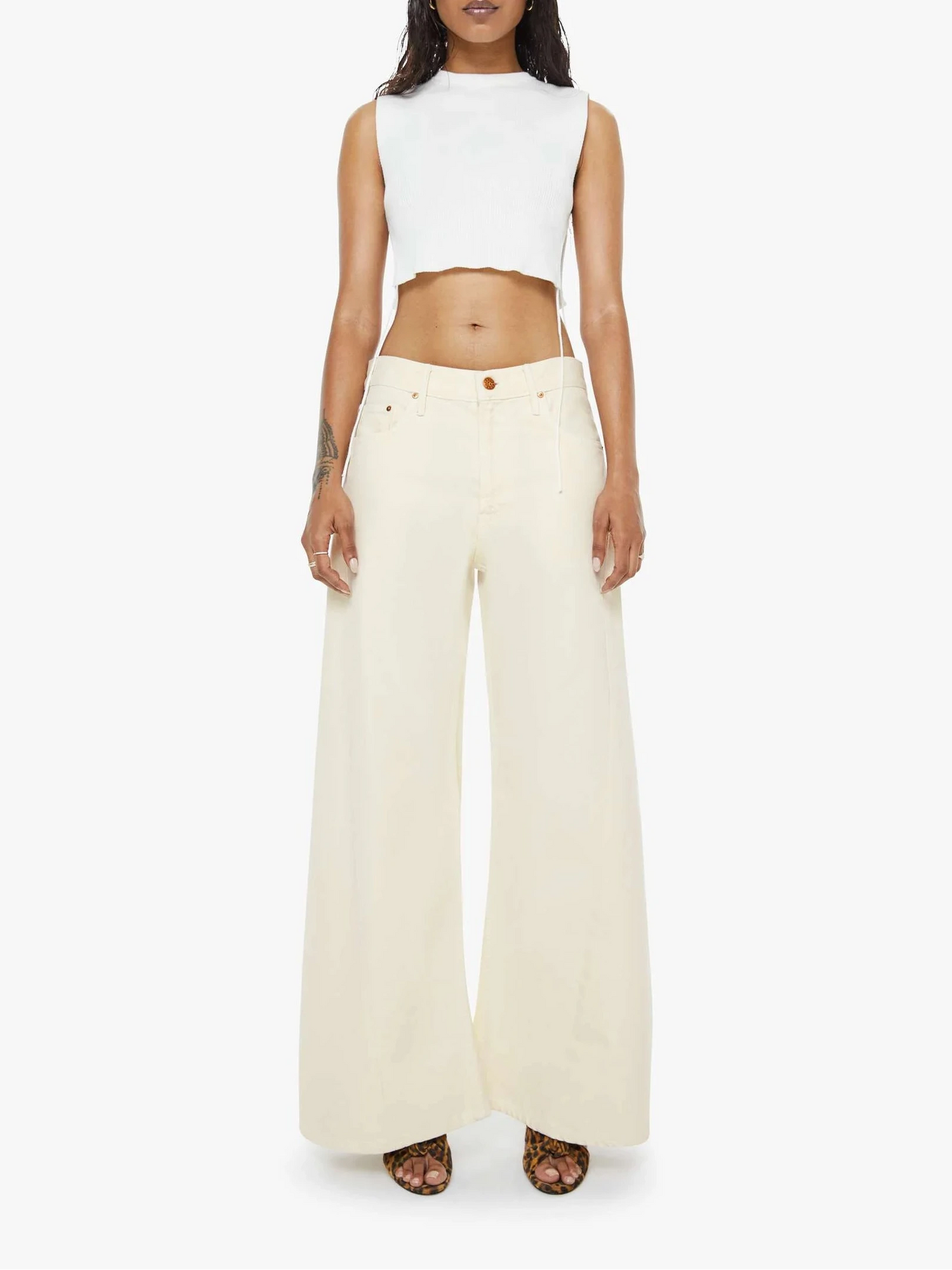 PETITES The Lil' Lemon Twist Sneak Jeans-Denim-Uniquities