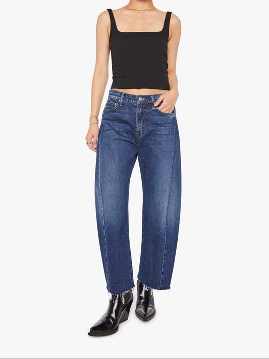PETITES The Lil' Mid Rise Full Pipe Flood Jeans-Denim-Uniquities