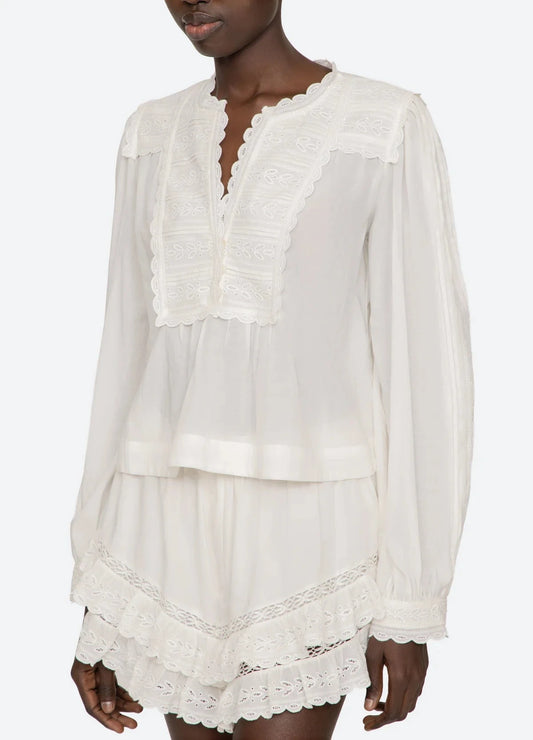 Eliza Long Sleeve Top-Tops/Blouses-Uniquities
