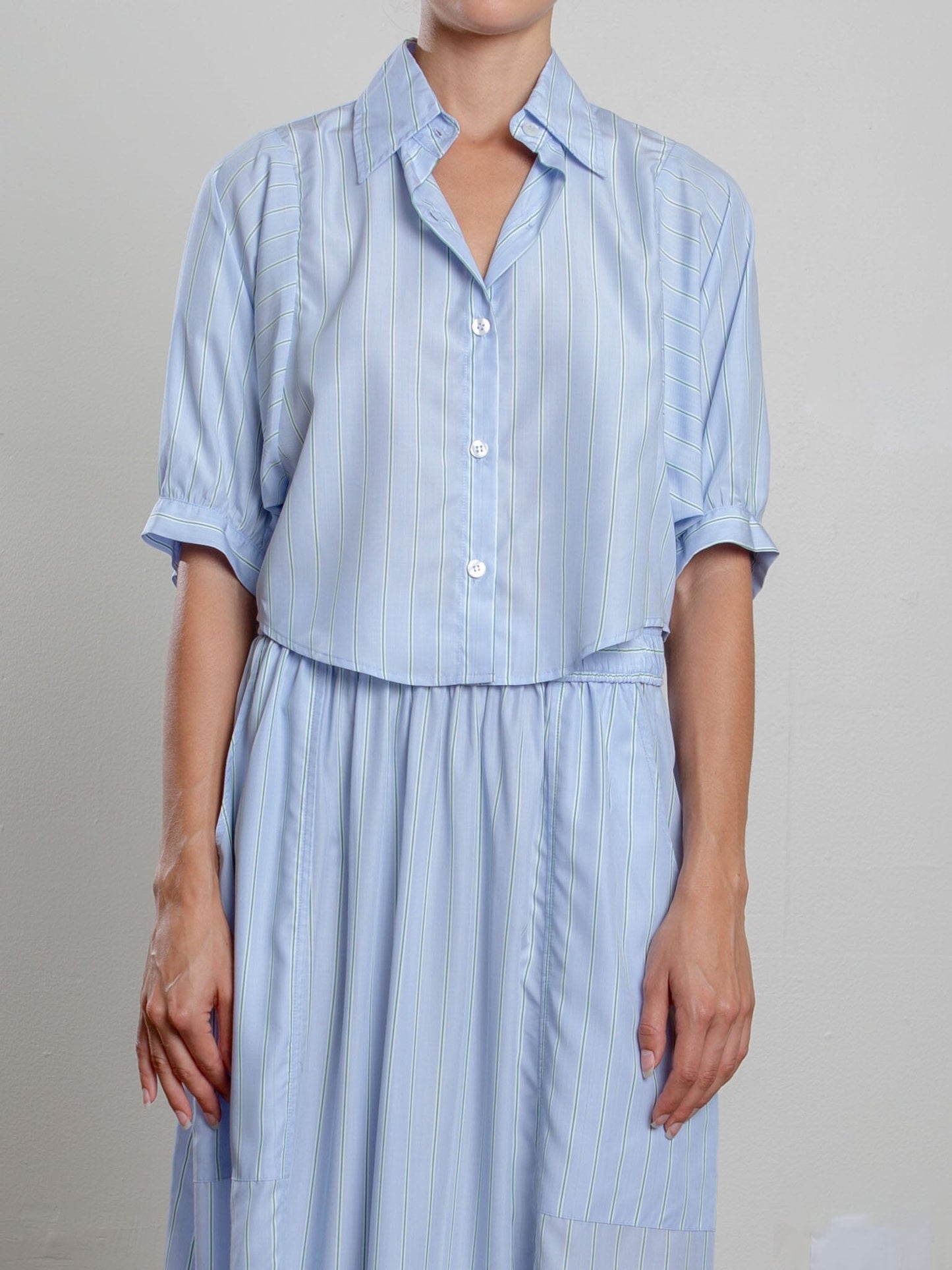 Claude Crop Shirt-Tops/Blouses-Uniquities