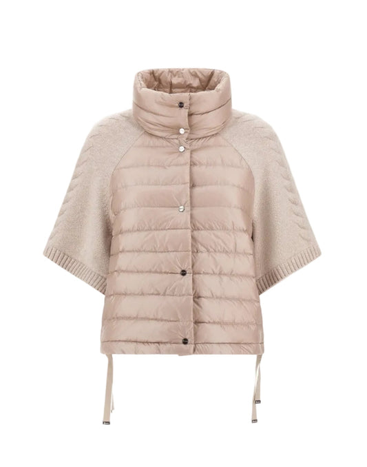 Quilted Jacket with Cap Sleeves-Jackets-Uniquities