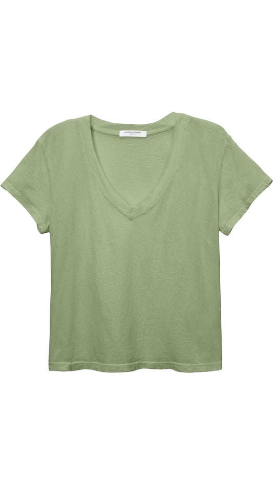 Hendrix Boxy V Neck Tee-Tee Shirts-Uniquities