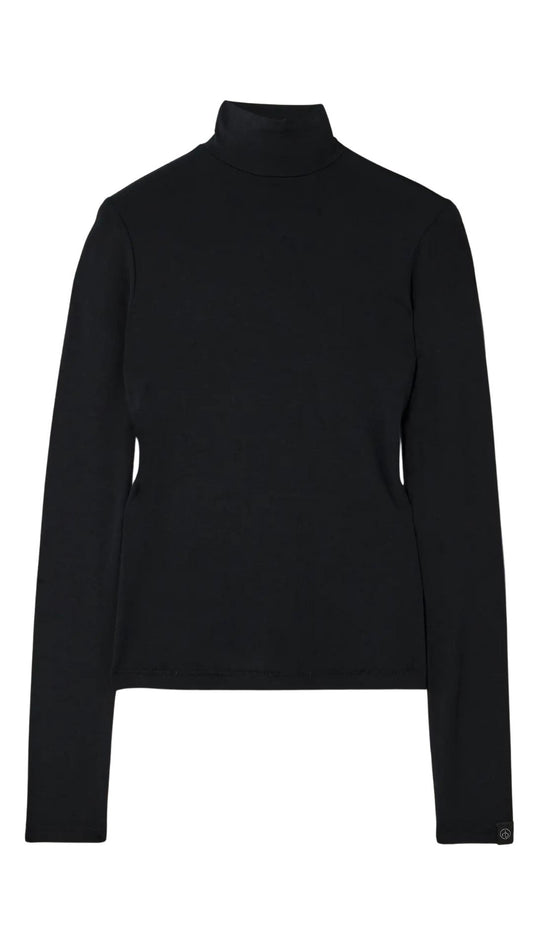 Luca Double Layer Mock Neck-Tops/Blouses-Uniquities