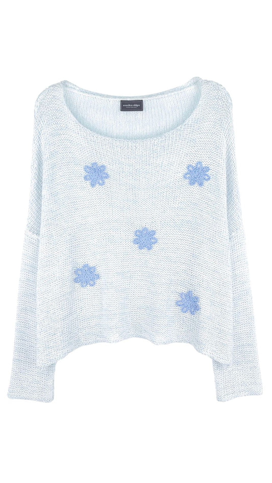 Key West Blossom Crew-Sweaters-Uniquities