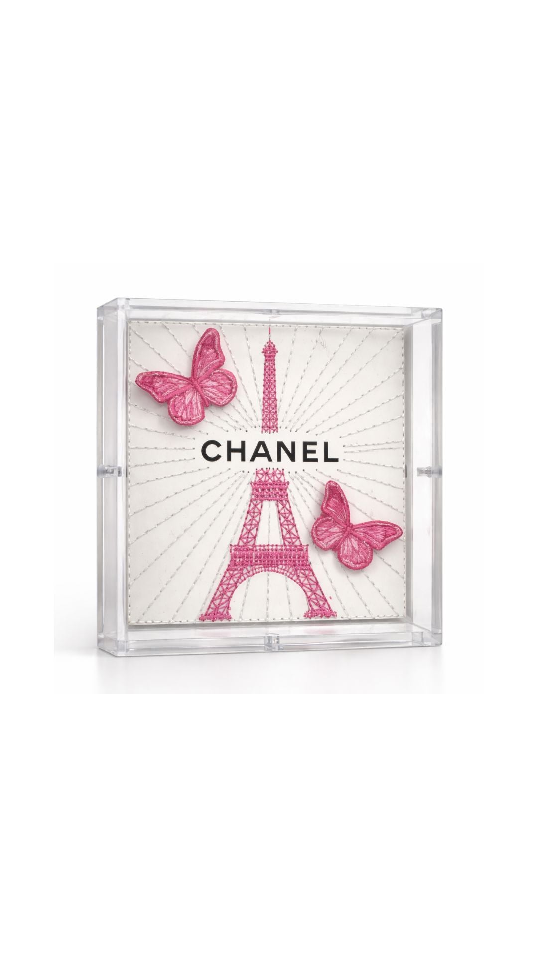 Petite Eiffel Tower 5"x5" Pink-Home-Uniquities