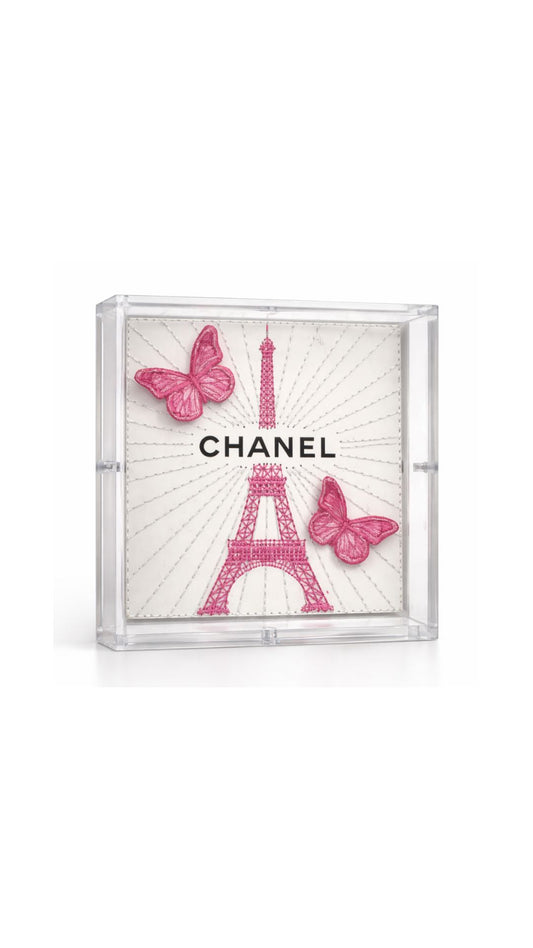 Petite Eiffel Tower 5"x5" Pink-Home-Uniquities