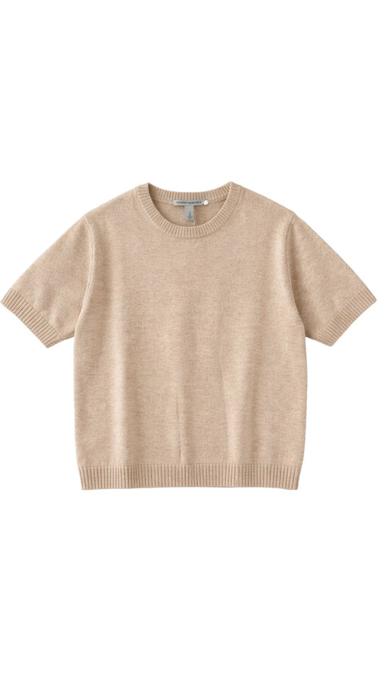 Cropped Short Sleeve Crew-Sweaters-Uniquities