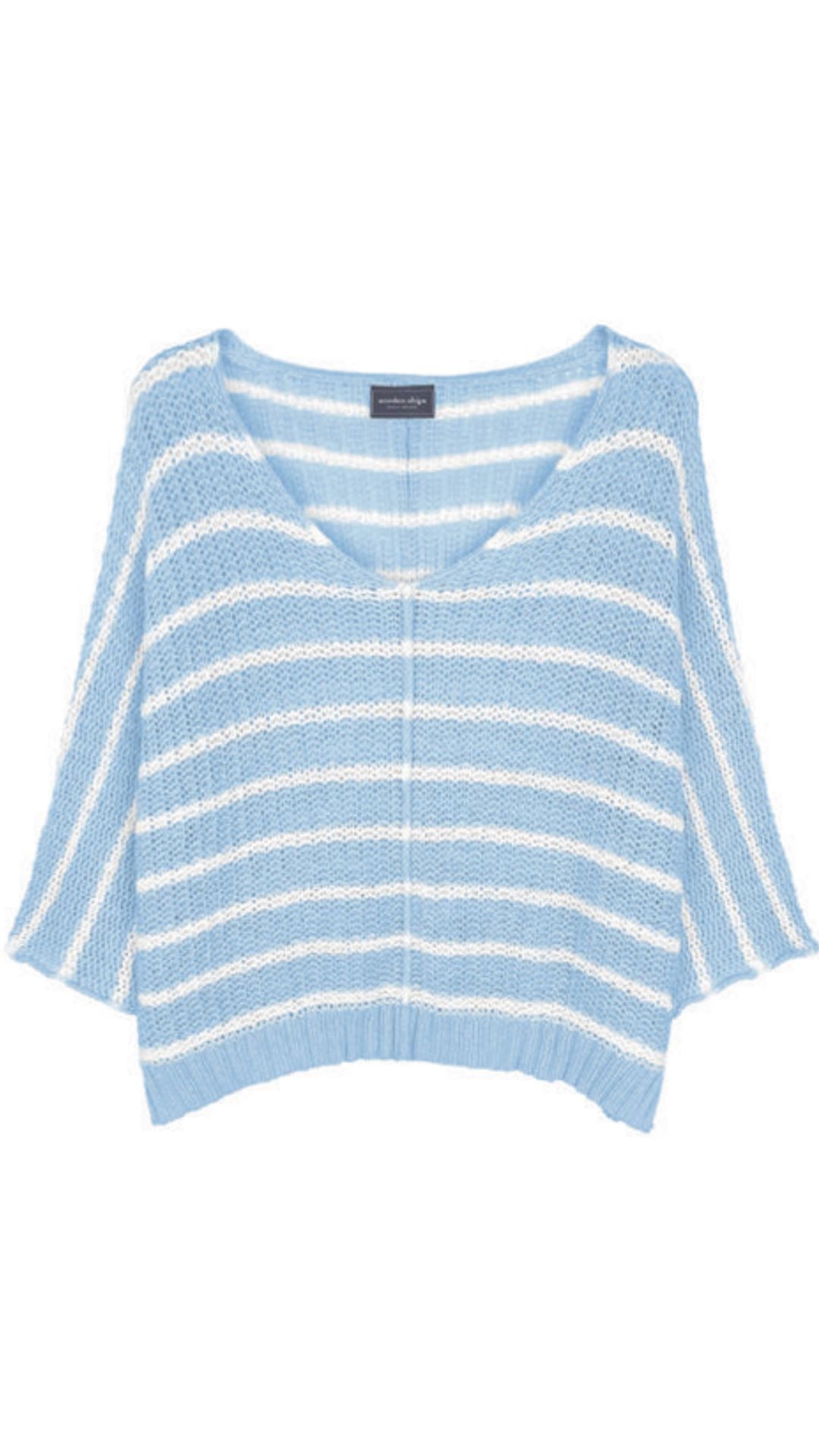 Kaya Striped 3/4 Sweater-Sweaters-Uniquities