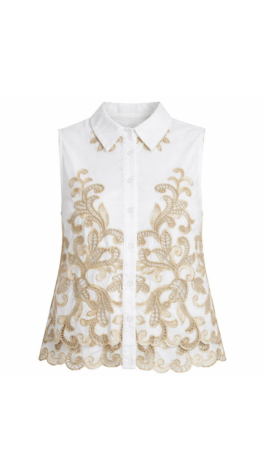 Francen Embroidered Top-Tops/Blouses-Uniquities