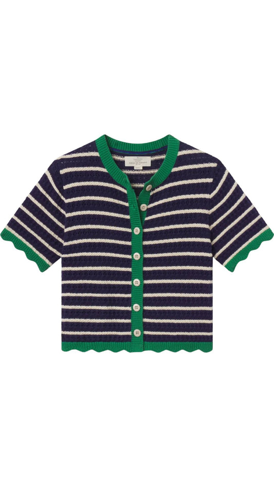 Aurora Short Sleeve Cardigan-Sweaters-Uniquities