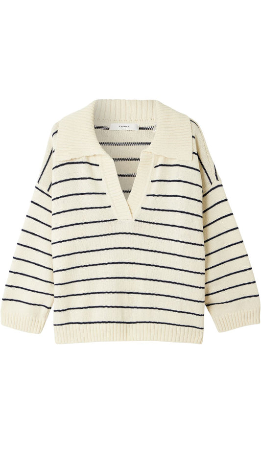 Striped Easy Pullover-Sweaters-Uniquities