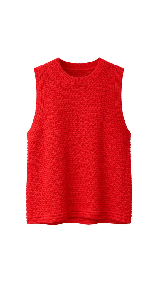 Texture Stitch Tank-Tops/Blouses-Uniquities