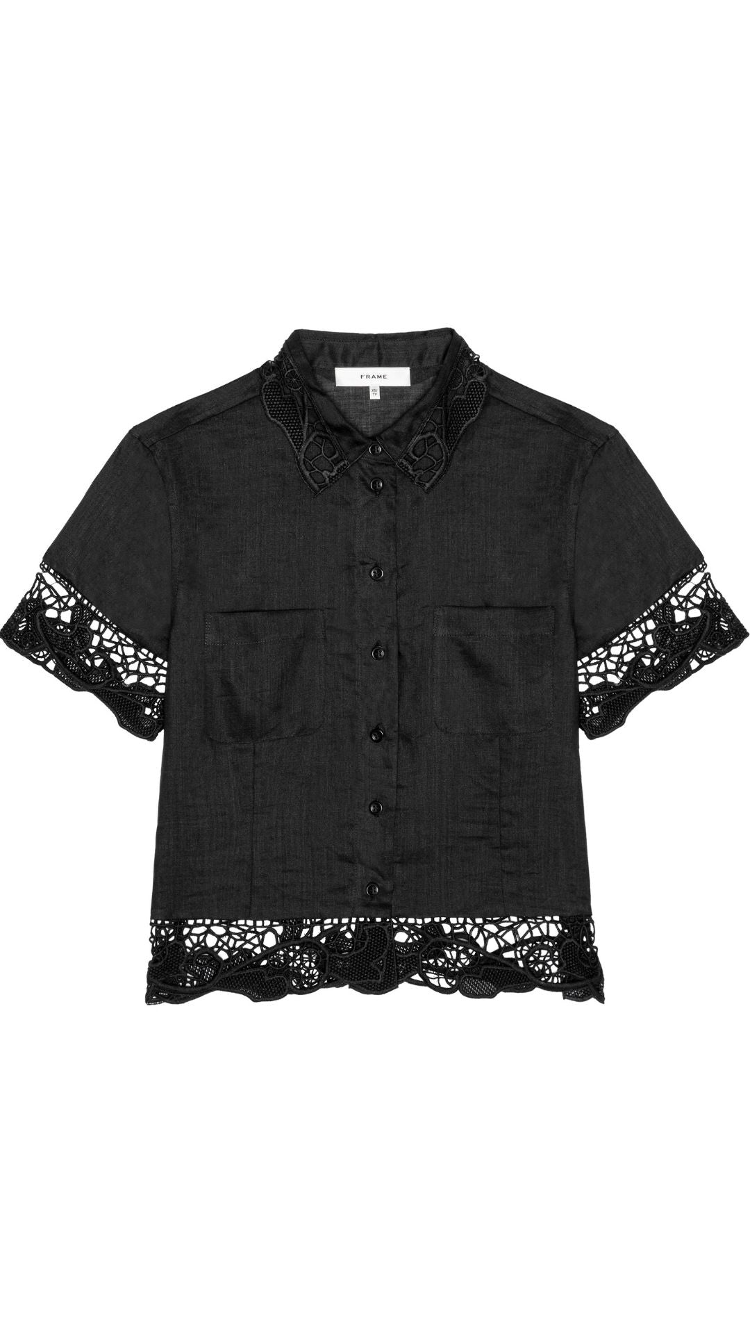 Embroidered Seaside Shirt-Tops/Blouses-Uniquities