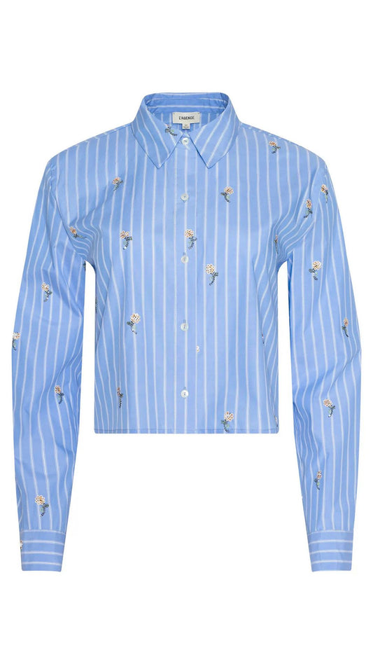 Cosette Crop Hi Low Shirt-Tops/Blouses-Uniquities