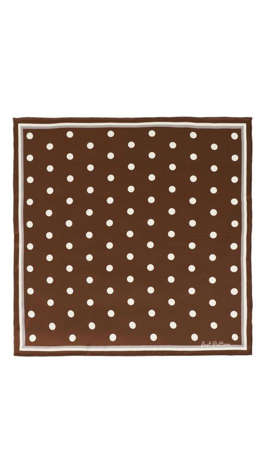 Retro Polka Silk Bandana-Accessories-Uniquities