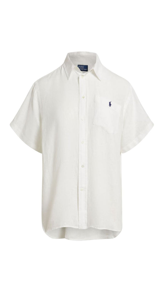 Linen Short Sleeve Shirt Tops/Blouses Ralph Lauren