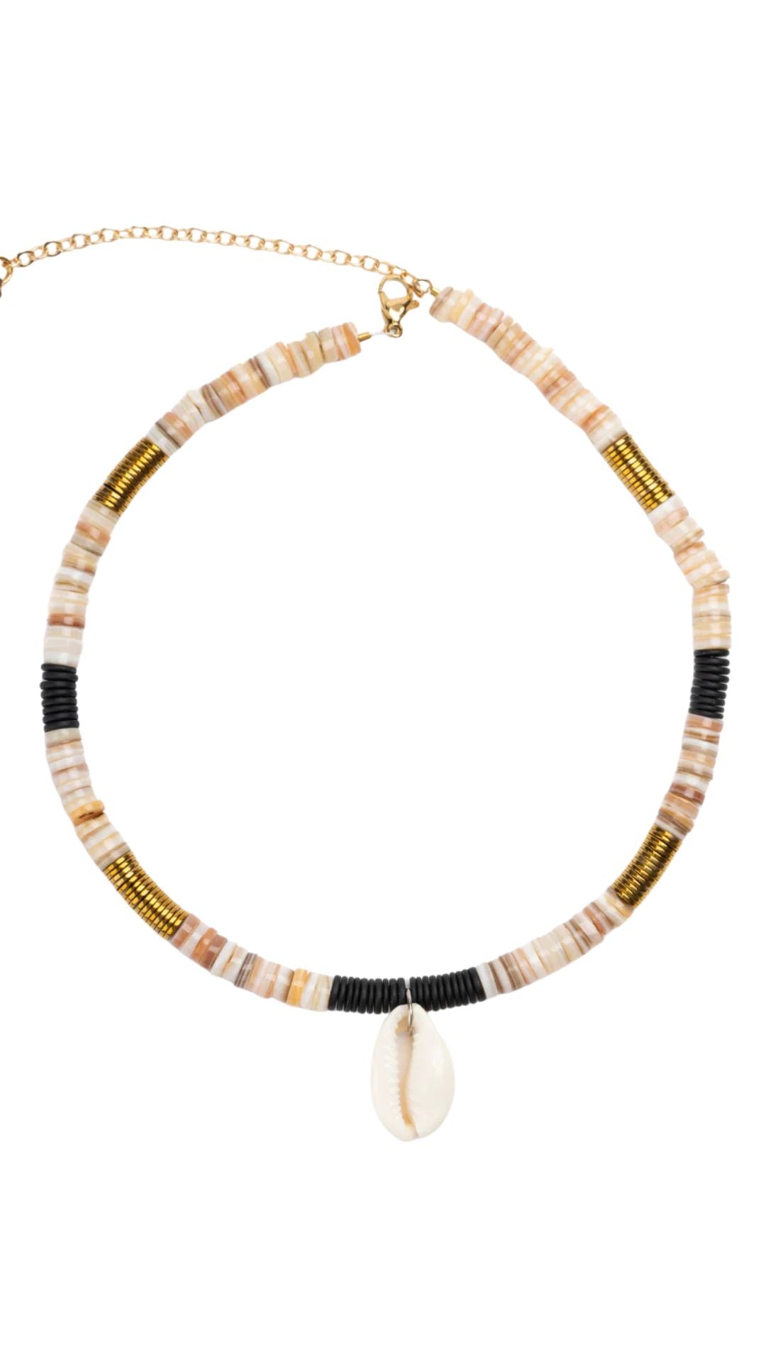 Mar Ecru Cowrie Necklace-Jewelry-Uniquities