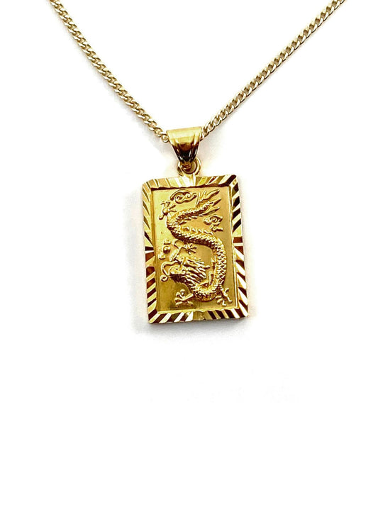 Dragon Tag Necklace-Jewelry-Uniquities