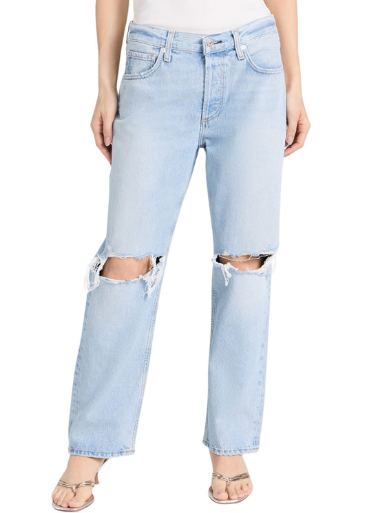 Neve Low Slung Relaxed Jeans in Pagoda-Denim-Uniquities