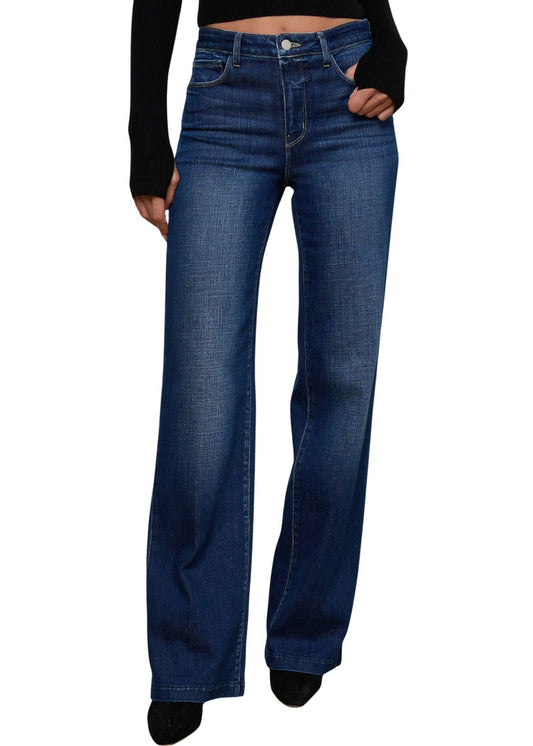 Scottie High Rise Wide Leg Jeans-Denim-Uniquities