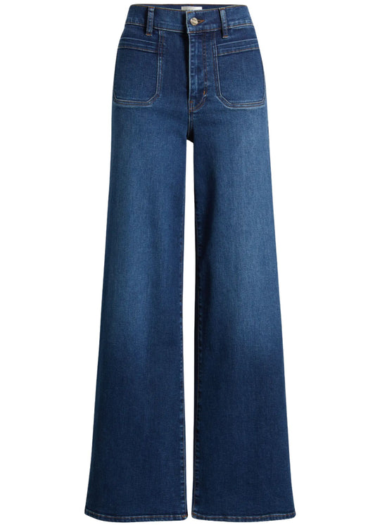 Le Slim Palazzo Modernist Pocket Jeans-Denim-Uniquities