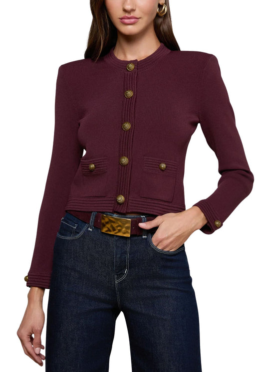 Patsy Crop Crew Cardi-Jackets-Uniquities