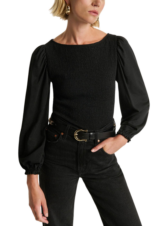 Aidan Smocked Blouse-Tops/Blouses-Uniquities