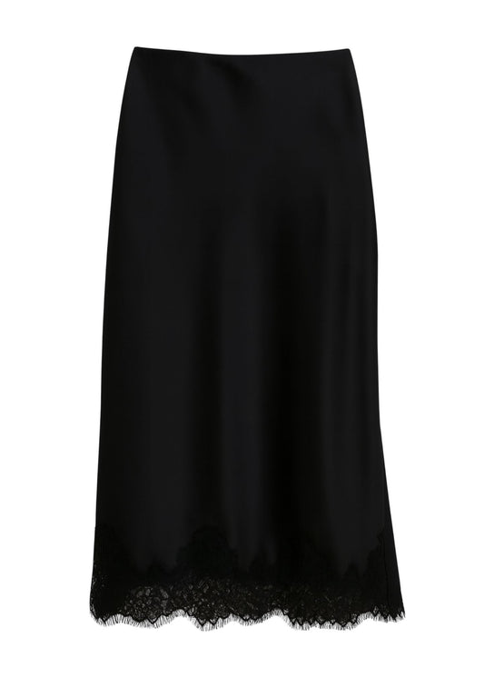 Lea Lace Hem Skirt-Bottoms-Uniquities