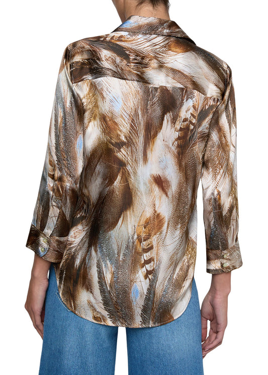 Dani 3/4 Sleeve Blouse-Tops/Blouses-Uniquities