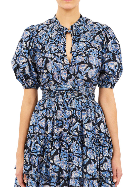 Elvie Short Sleeve Cotton Top-Tops/Blouses-Uniquities