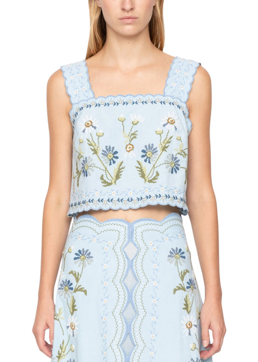 Audra Embroidery Top-Tops/Blouses-Uniquities
