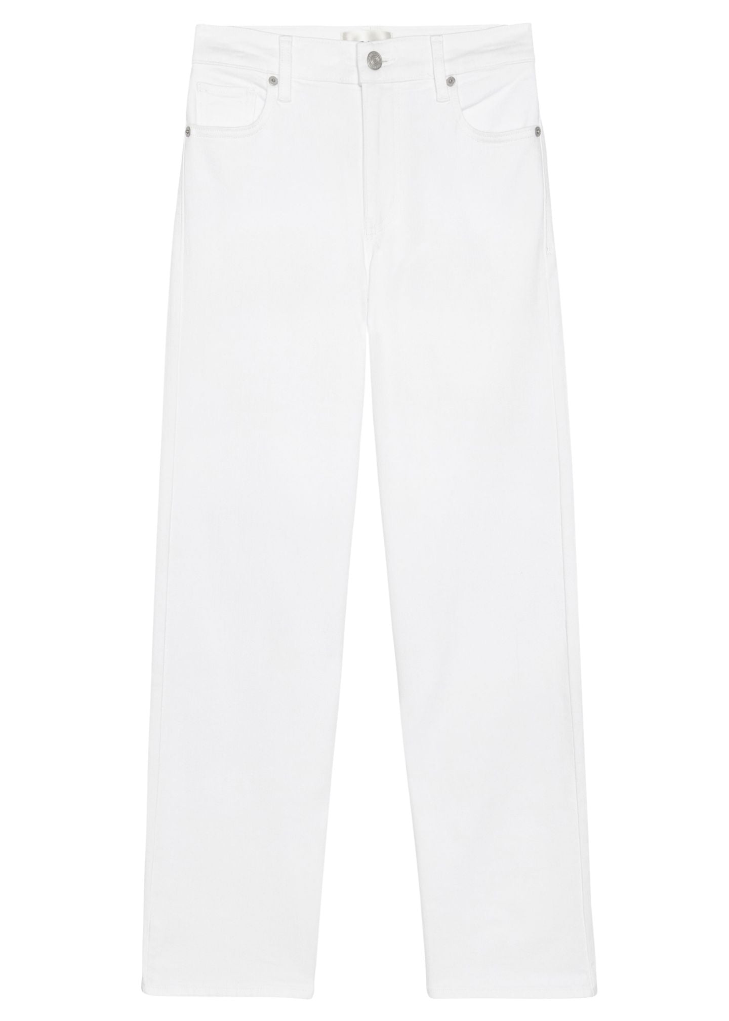 Mellow Jeans in White-Denim-Uniquities