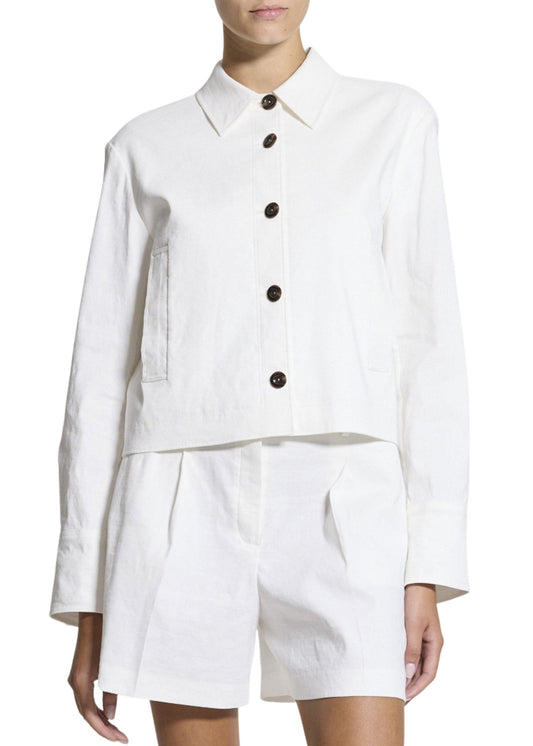 Crop Shirt Jacket-Jackets-Uniquities