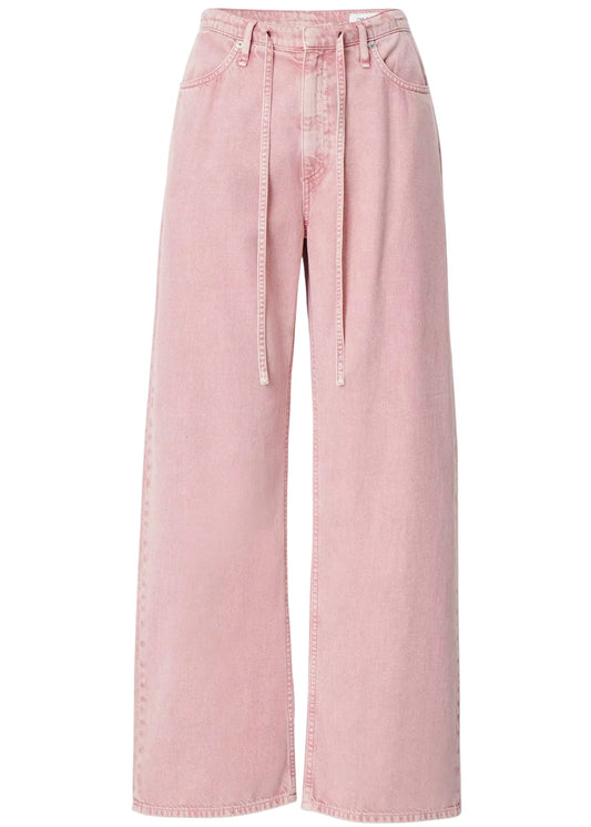 Featherweight Phoebe Drawstring Wide Pant-Denim-Uniquities