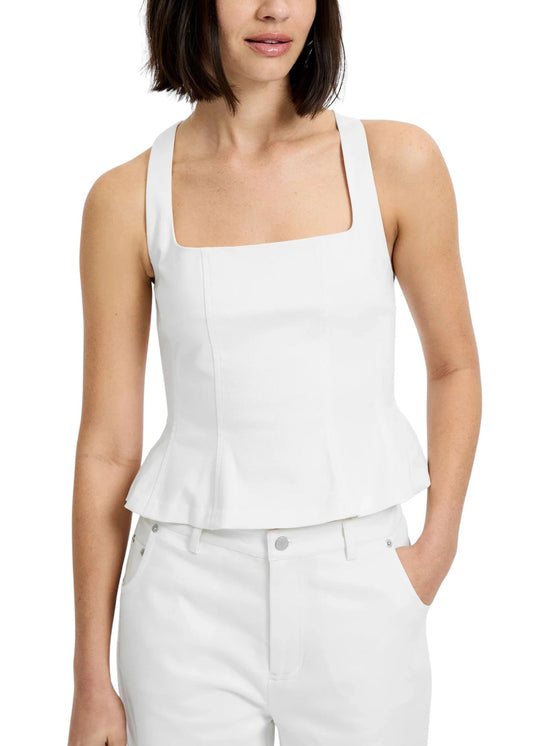 Inez Cotton Peplum Top-Tops/Blouses-Uniquities