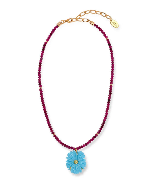 New Bloom Necklace in Cerulean-Jewelry-Uniquities